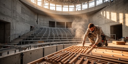 Quais etapas definem a construção de um auditório eficiente