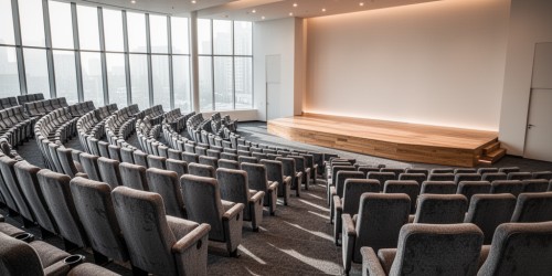 Como montar um auditório funcional do layout à escolha das cadeiras