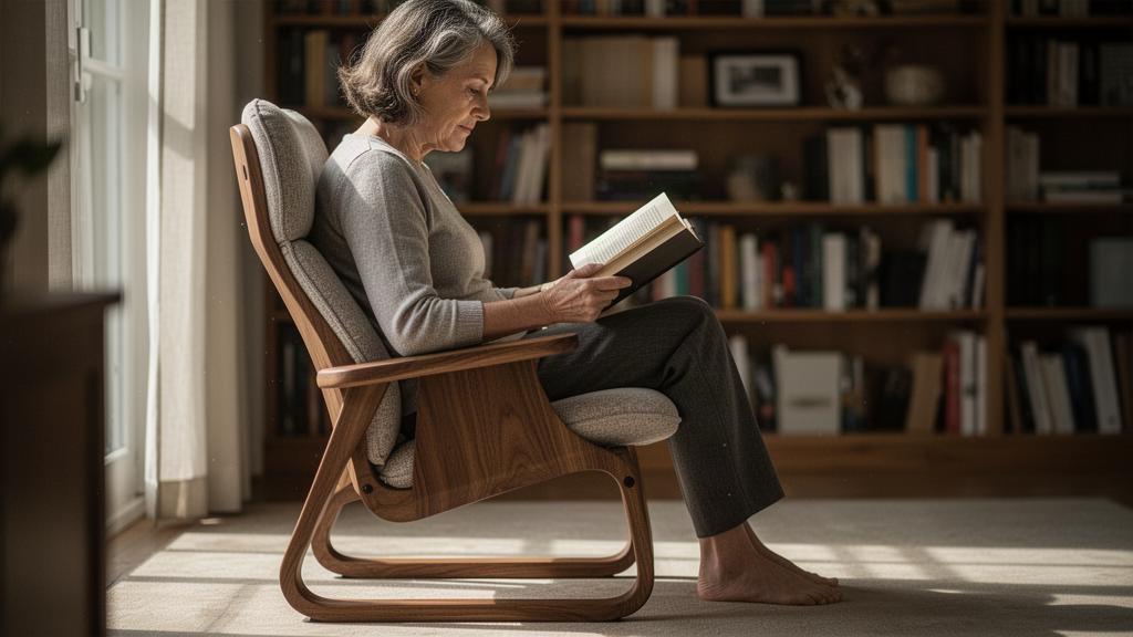 Como o design da cadeira afeta o conforto e a circulação