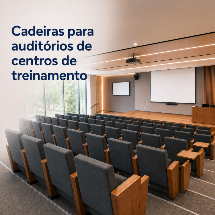 Cadeiras de auditório para Centros de Treinamento