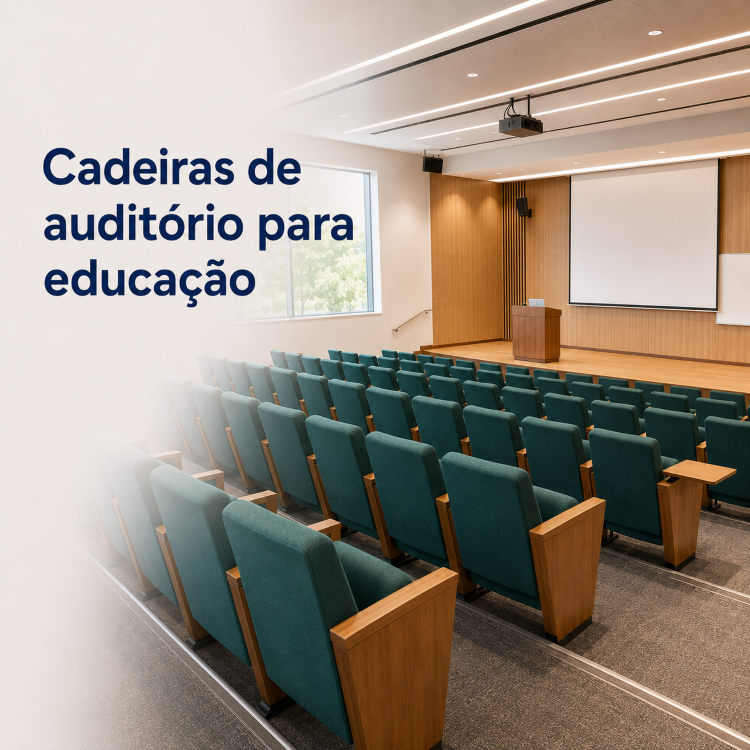 Cadeiras de auditório para escolas, faculdades e instituições de ensino