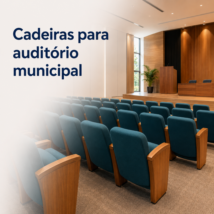 Cadeiras de auditório para prefeituras municipais