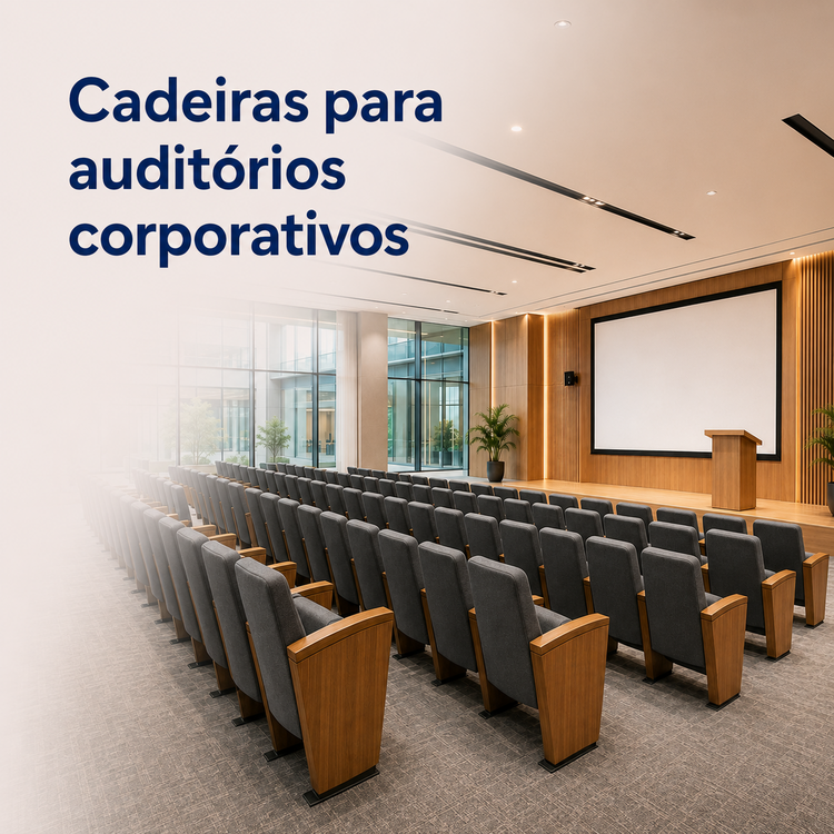 Cadeiras de auditório para empresas e salas de conferência